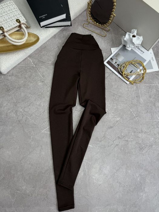 Лосини на флісі шоколад чорний мікродайвінг