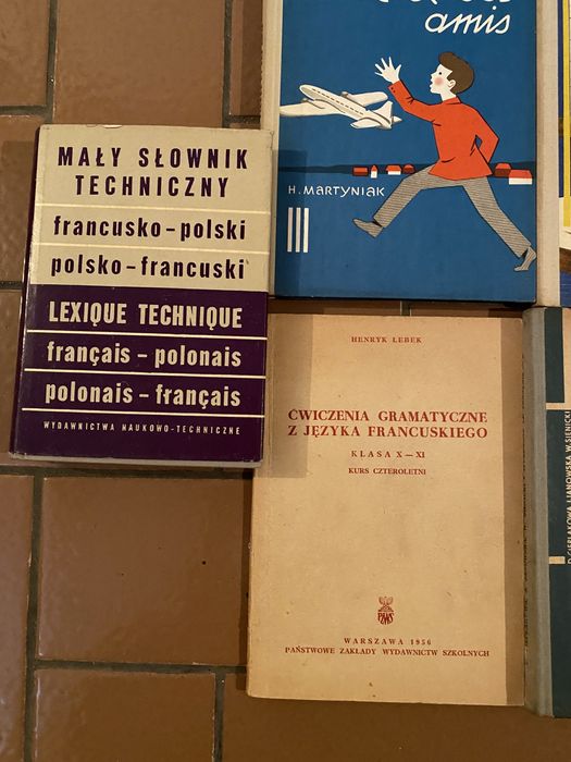 Książki stare do nauki języka francuskiego