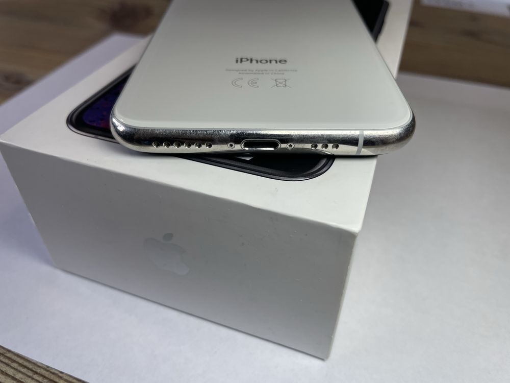 iPhone XS 256GB Biały – Bardzo dobry stan, z pudełkiem Bateria 73%