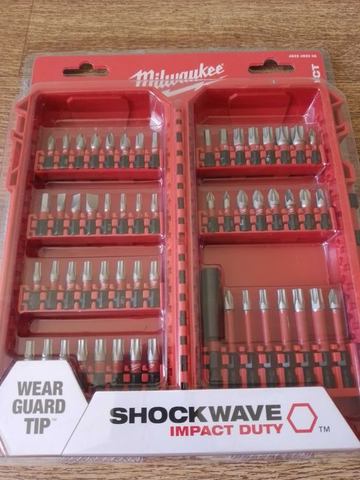 Набір біт SHOCKWAVE PACKOUT MILWAUKEE, (56шт) / 4932492006