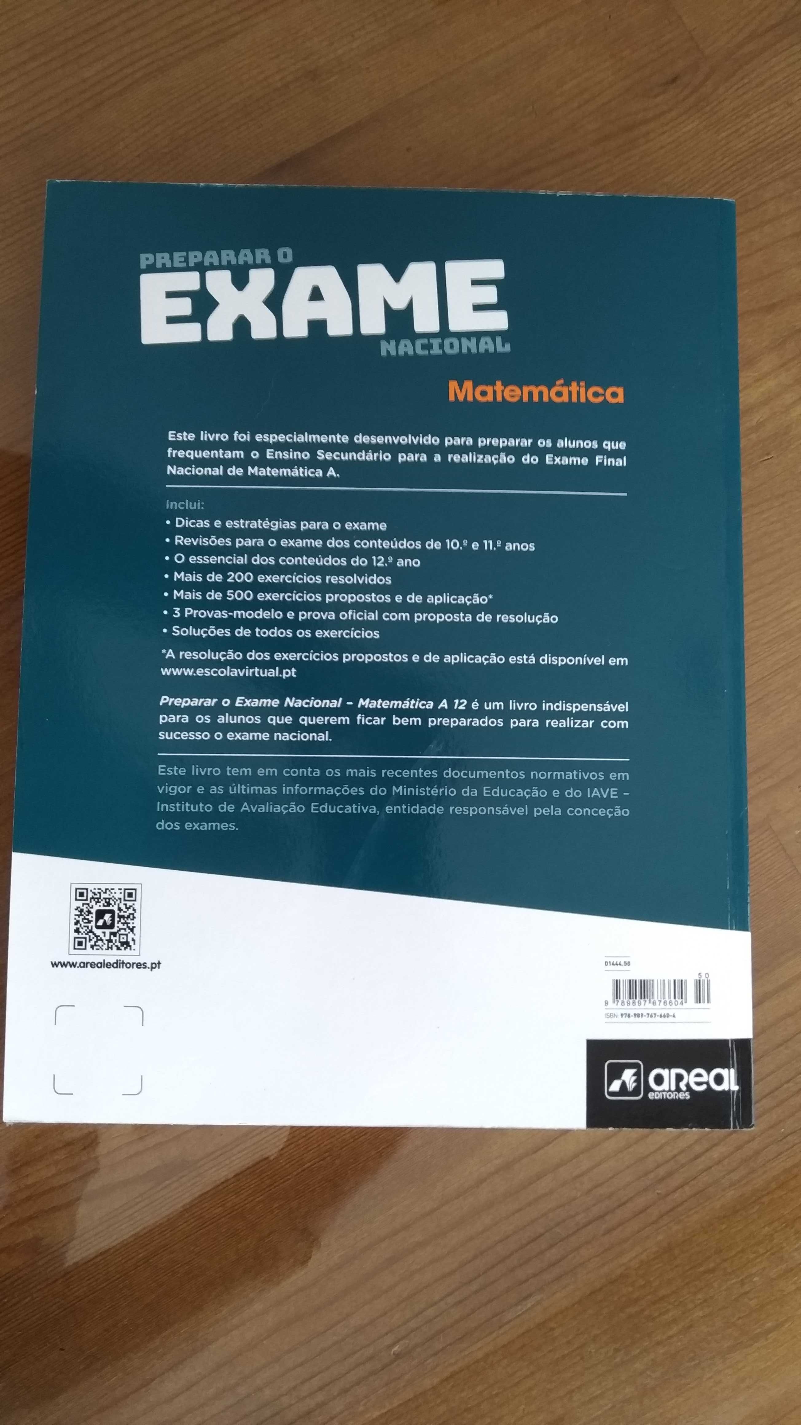 Livro Preparar o Exame Nacional Matemática A 12