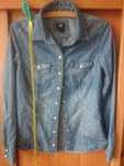 H&M koszula jeansowa deminowa 34 w cudne kropki