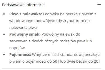 Wynajem rollbar nalewak do piwa napojów