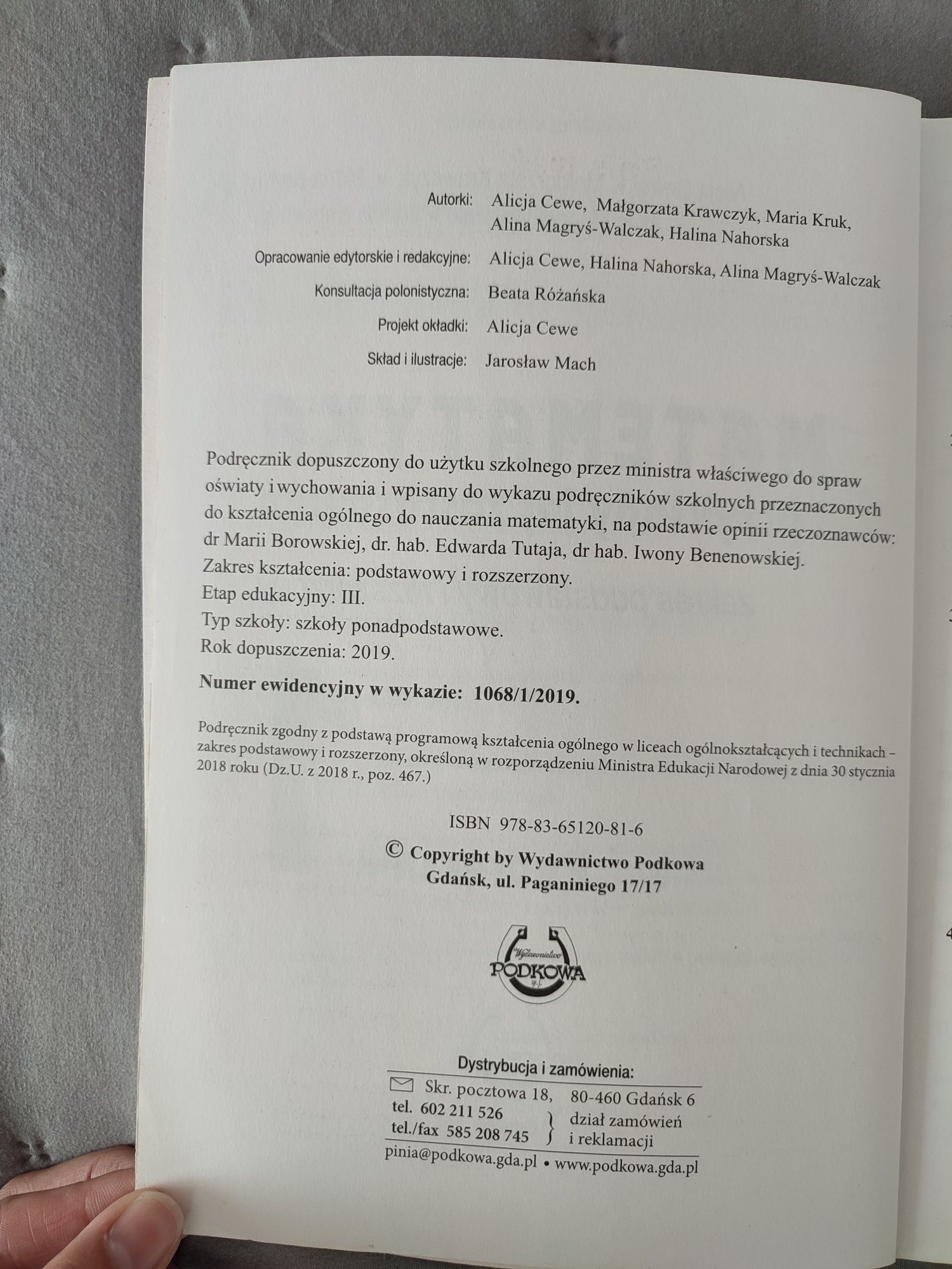 Matematyka i przykłady jej zastosowań 1 podręcznik matematyka