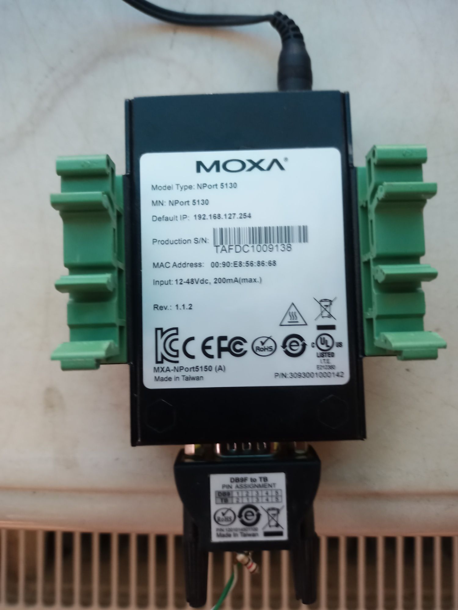 Nport moxa 5130 індустріальні асинхронні сервера