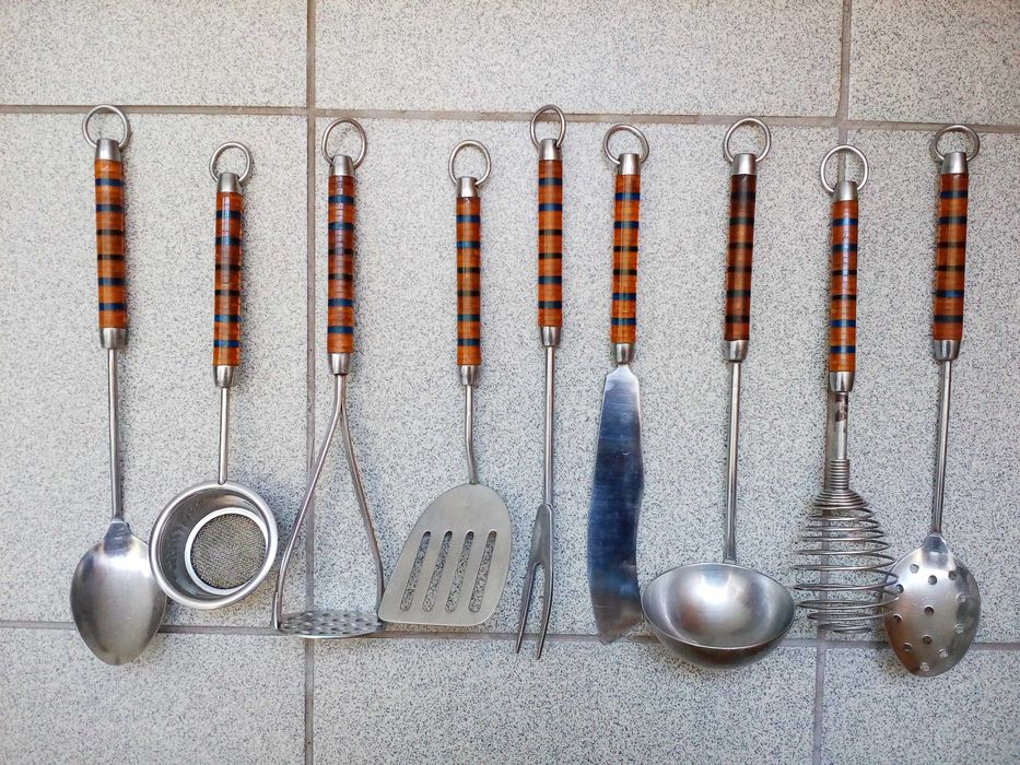 3 ( фото, опис ).Кухонний Набір 9 (шт). Нержавіюча Сталь. made in USSR