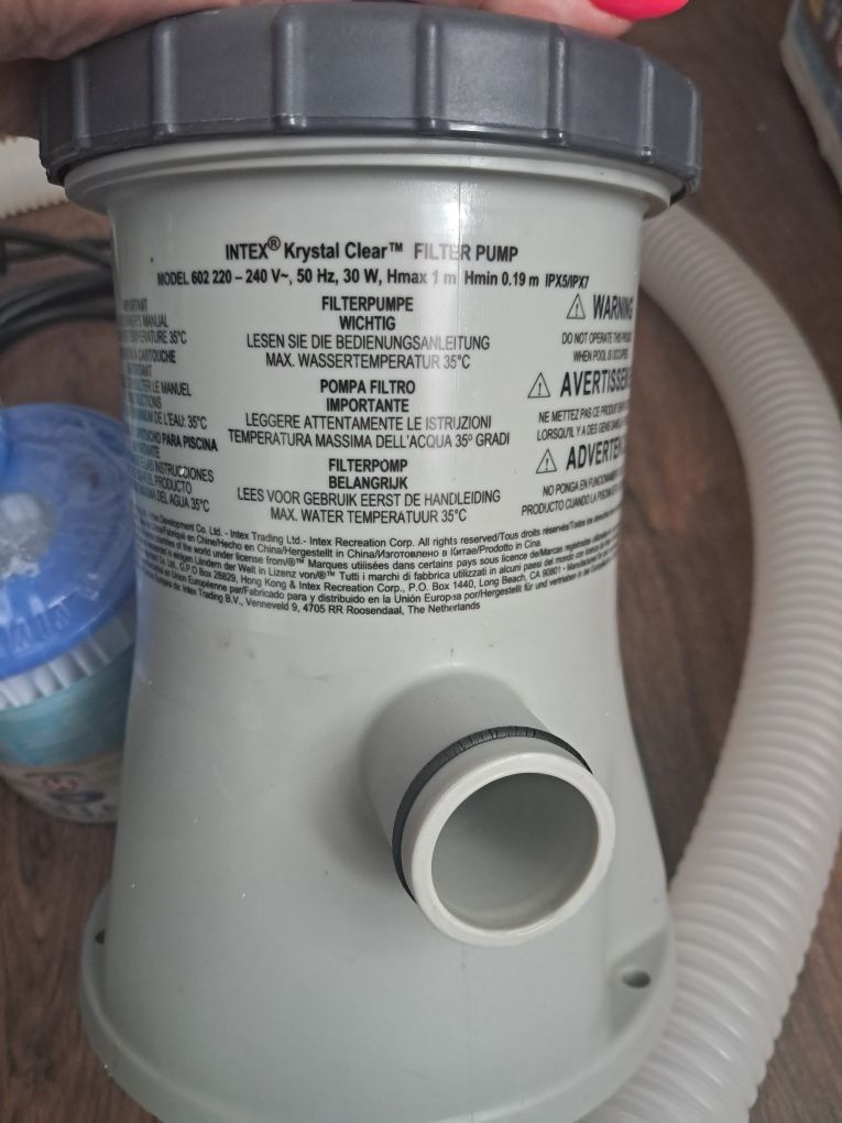 Pompa do basenu intex  plus filtry