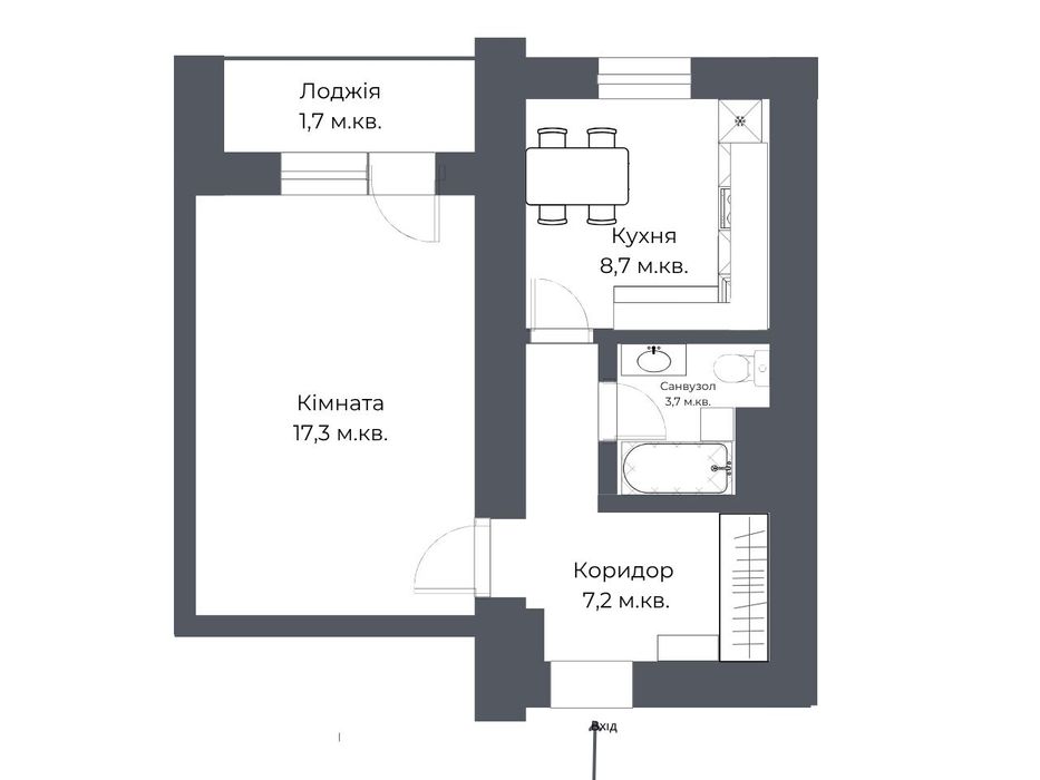 Видова квартира біля озера. Моршин