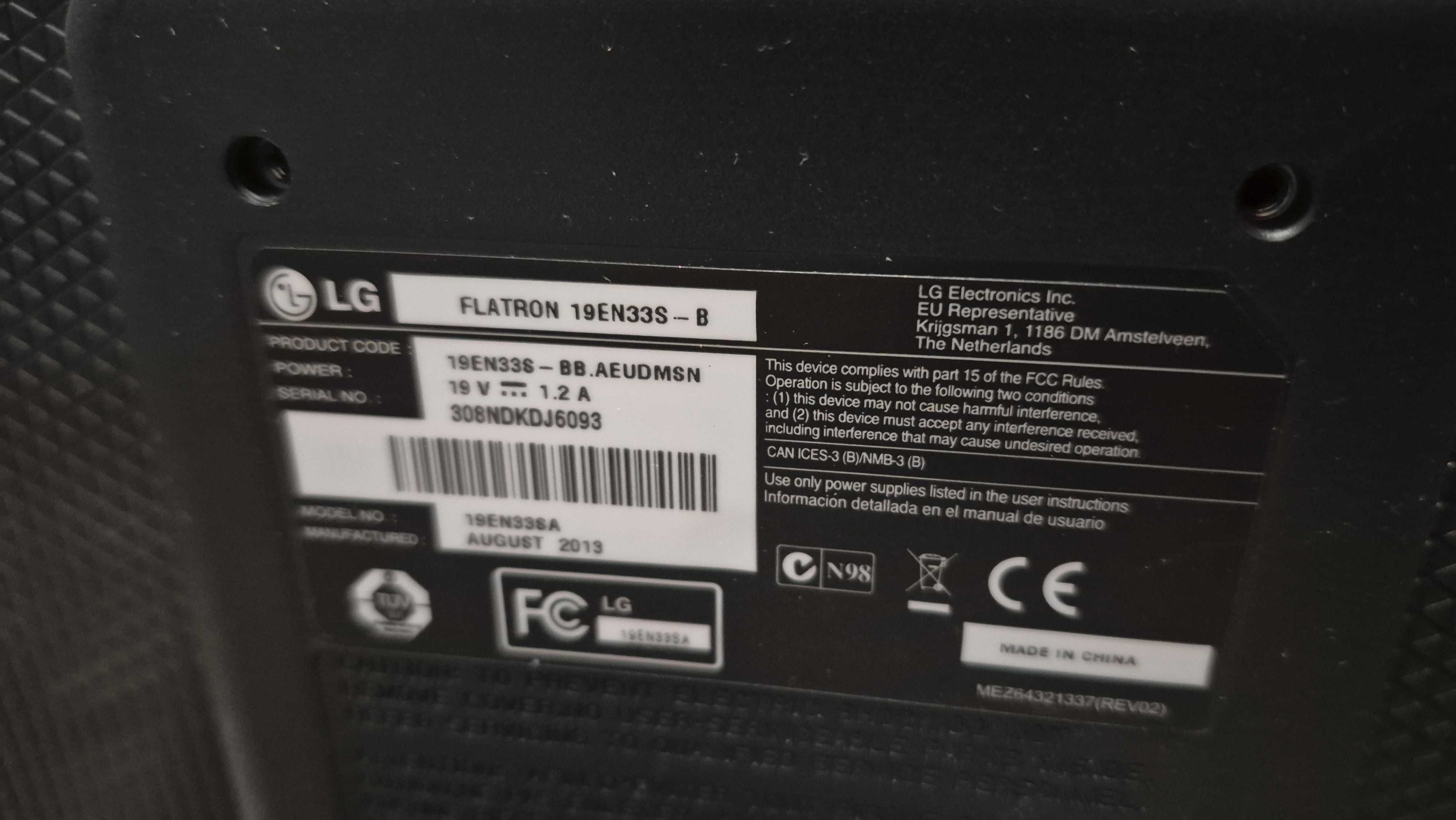 LG Flatron 19EN33S-B monitor LCD