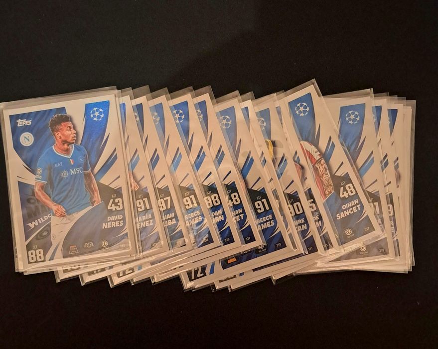 Cartas futebol topps