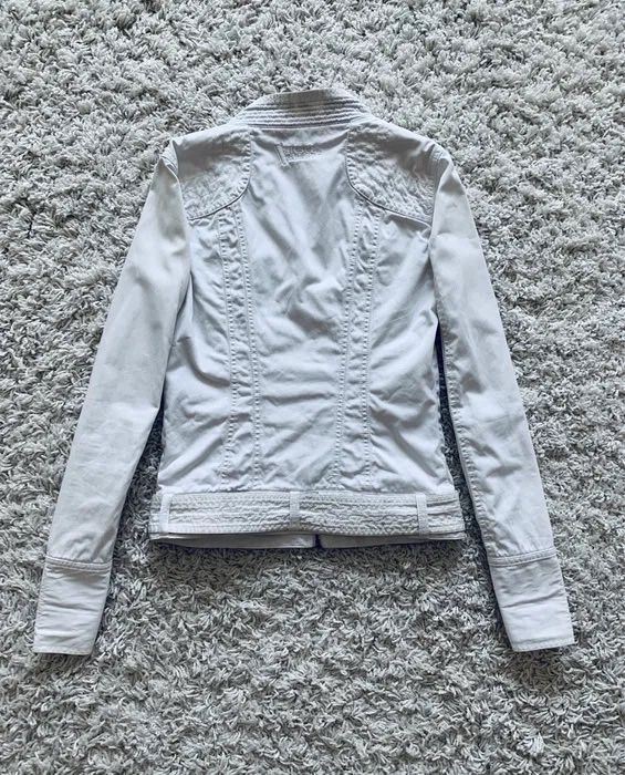 Diesel біла джинсовка джинсова куртка літня белая джинсовая котоновая