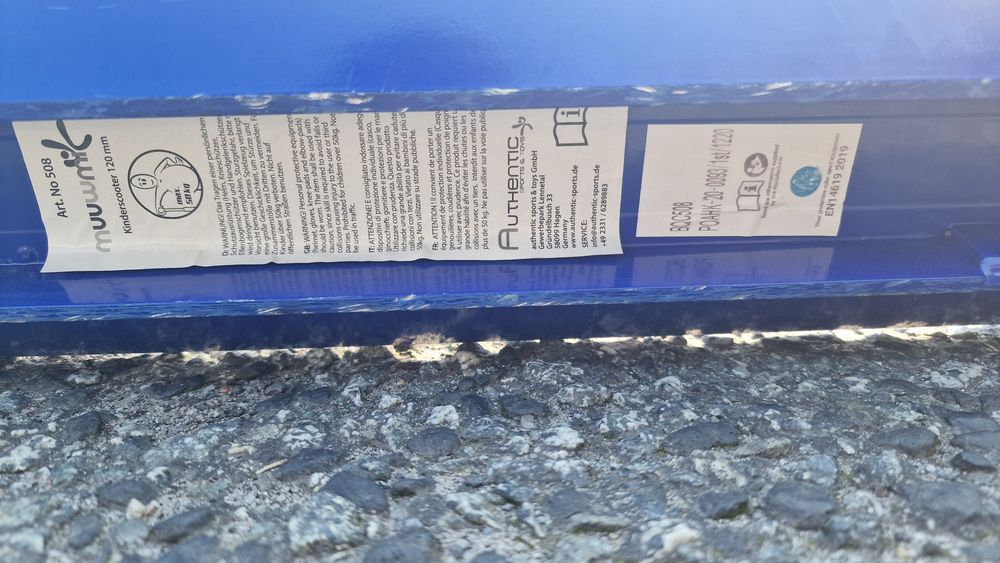 Hulajnoga dla dziecka niebieska