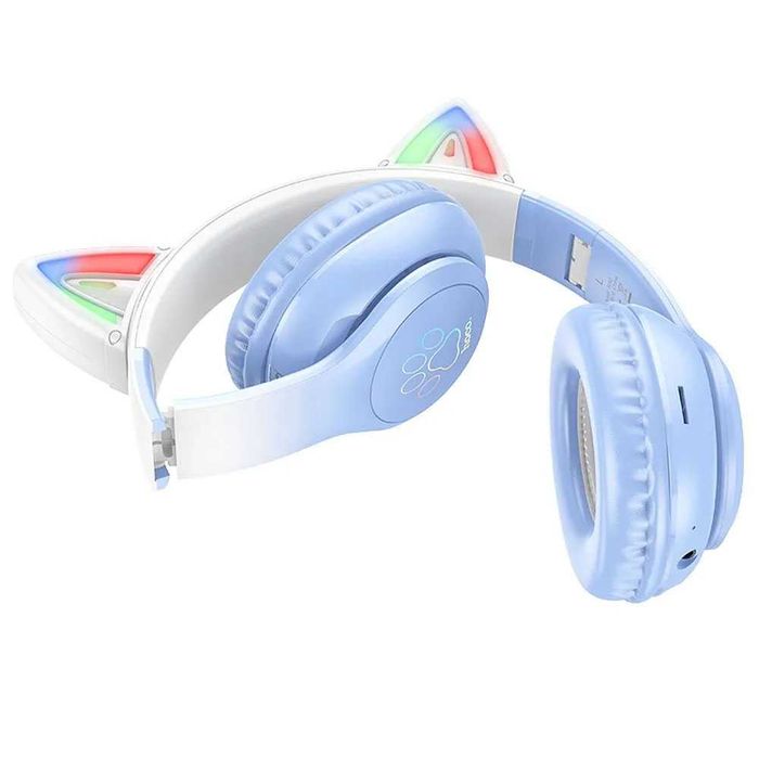 Słuchawki Bluetooth HOCO W42 Kocie Uszy 10 godzin pracy