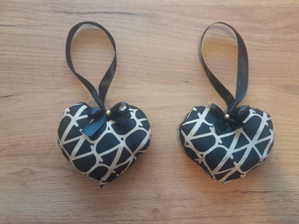 Nowa zawieszka na ścianę czarno złota Serduszko 12cm