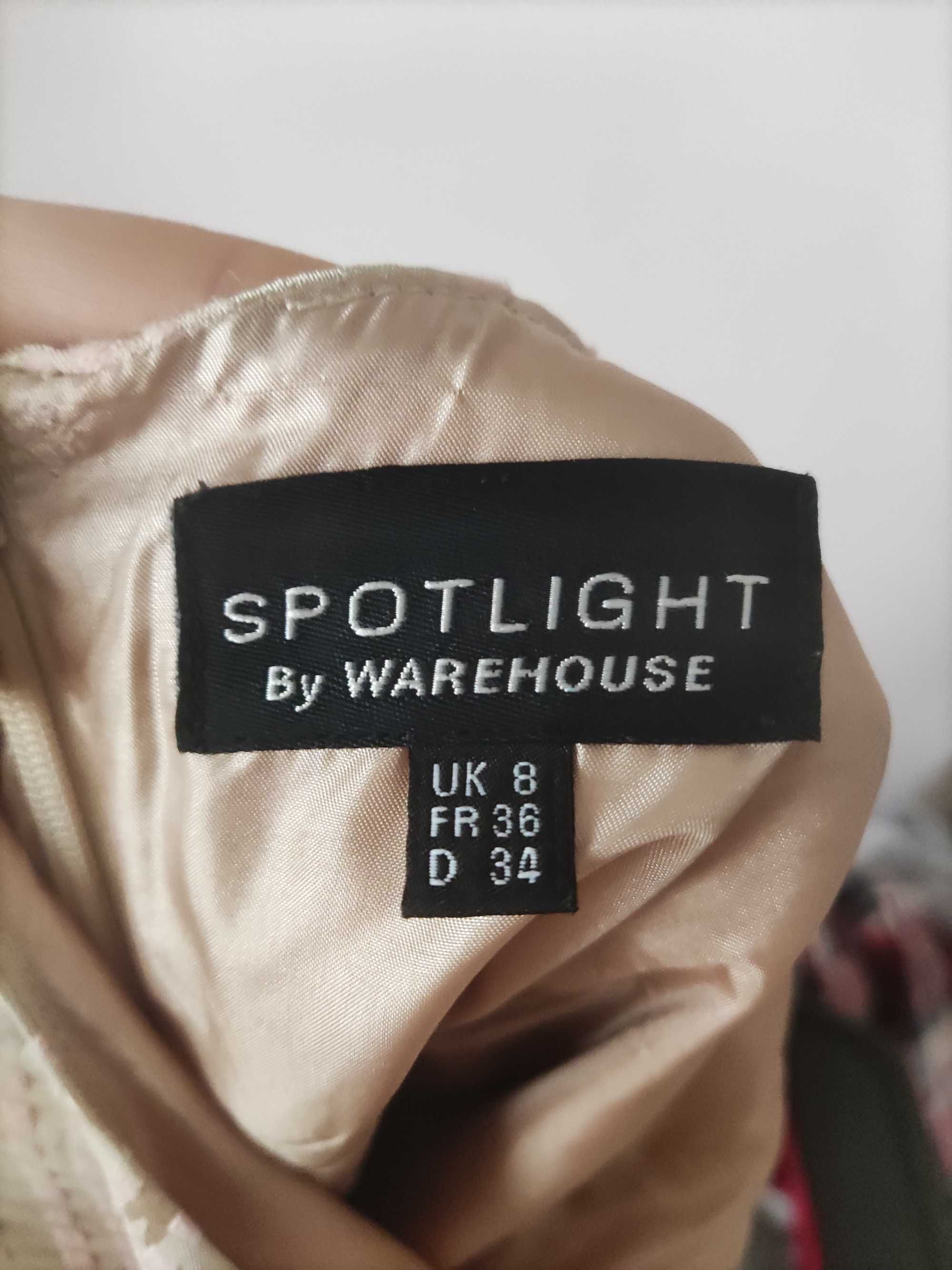 Spotlight by Warehouse sukienka 36 uk8 wesele rozkloszowana