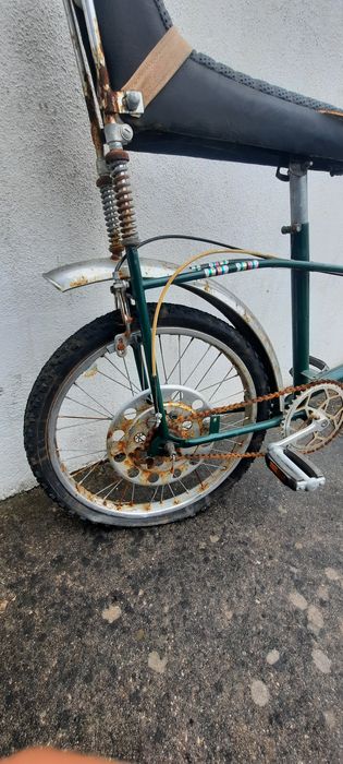 Bicicleta chopper oliva