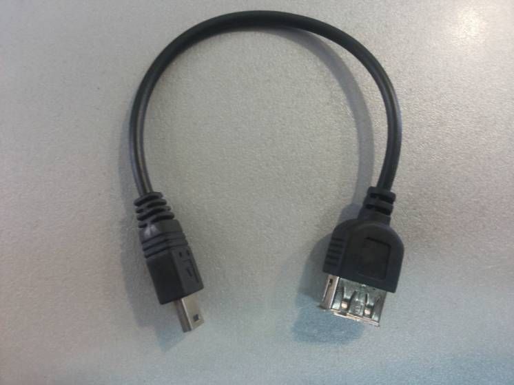 Адаптер OTG USB мама в mini USB 5 pin папа