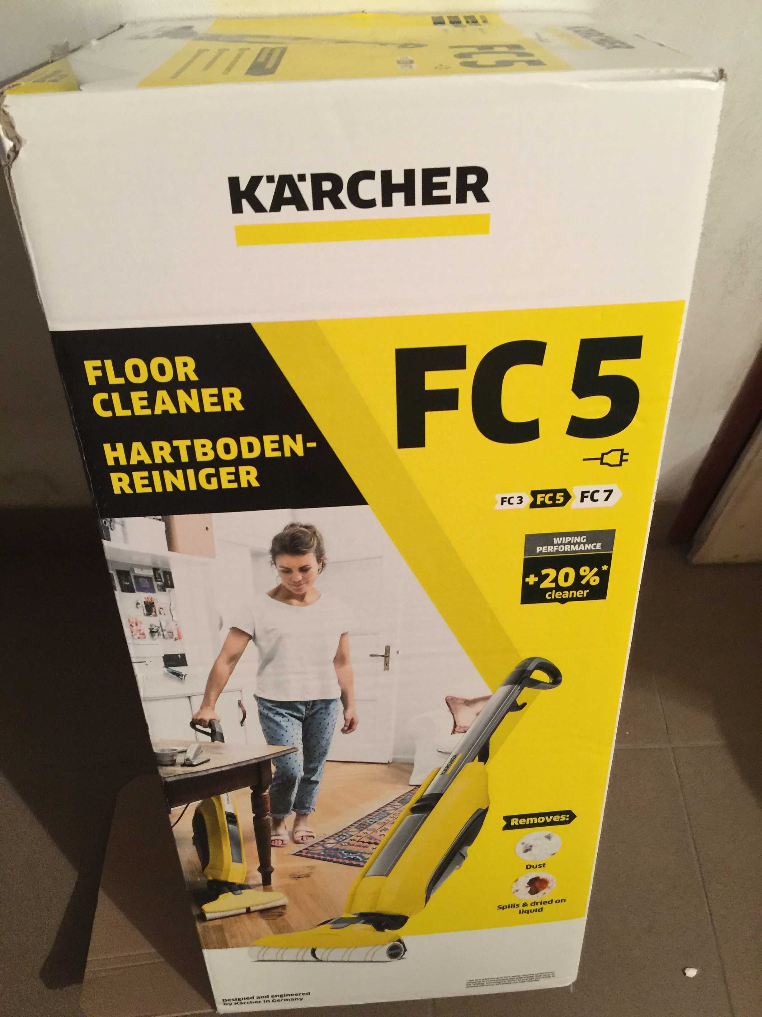 Mop elektryczny Karcher i froterka Karcher FC5 + pady do mopa