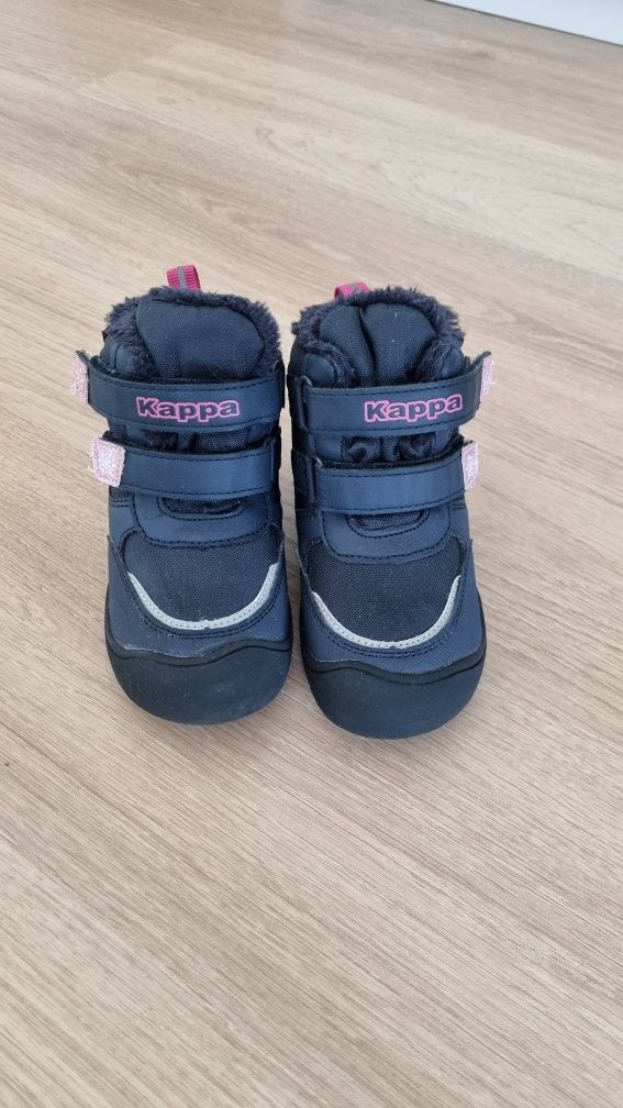 Buty zimowe Kappa 24 dla dziewczynki, kurtka 74 gratis