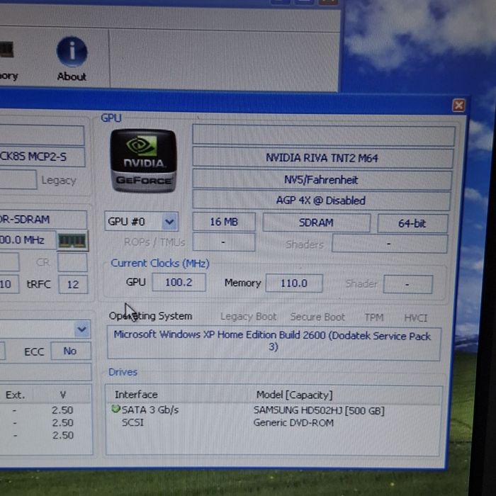 Karta graficzna Nvidia Riva TNT2 M64 16mb AGP