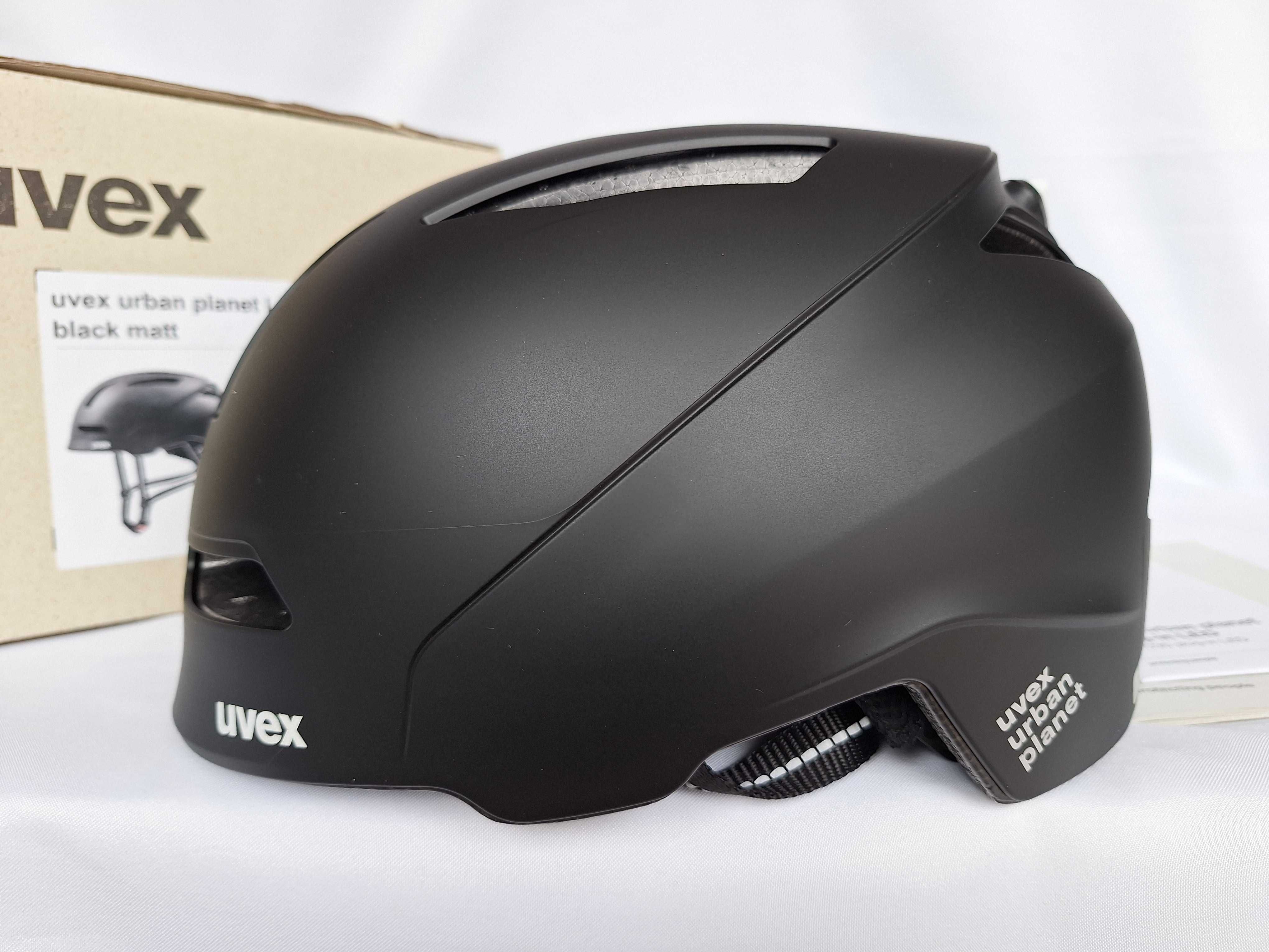 Kask rowerowy Uvex Urban Planet LED Black Matt L 58-61cm