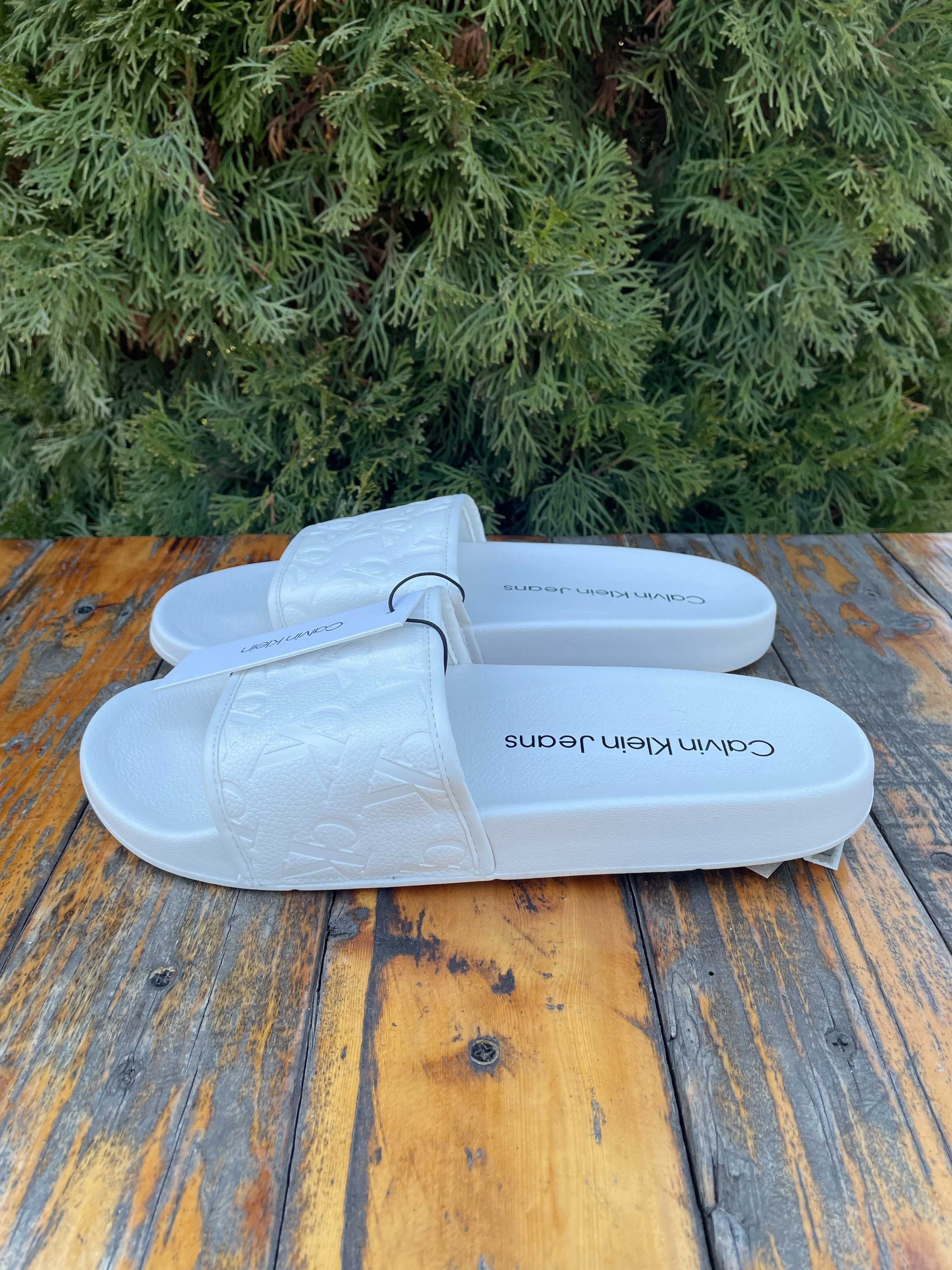 Новые шлепанцы calvin klein (ck slide sandal white) с америки 9US-10US