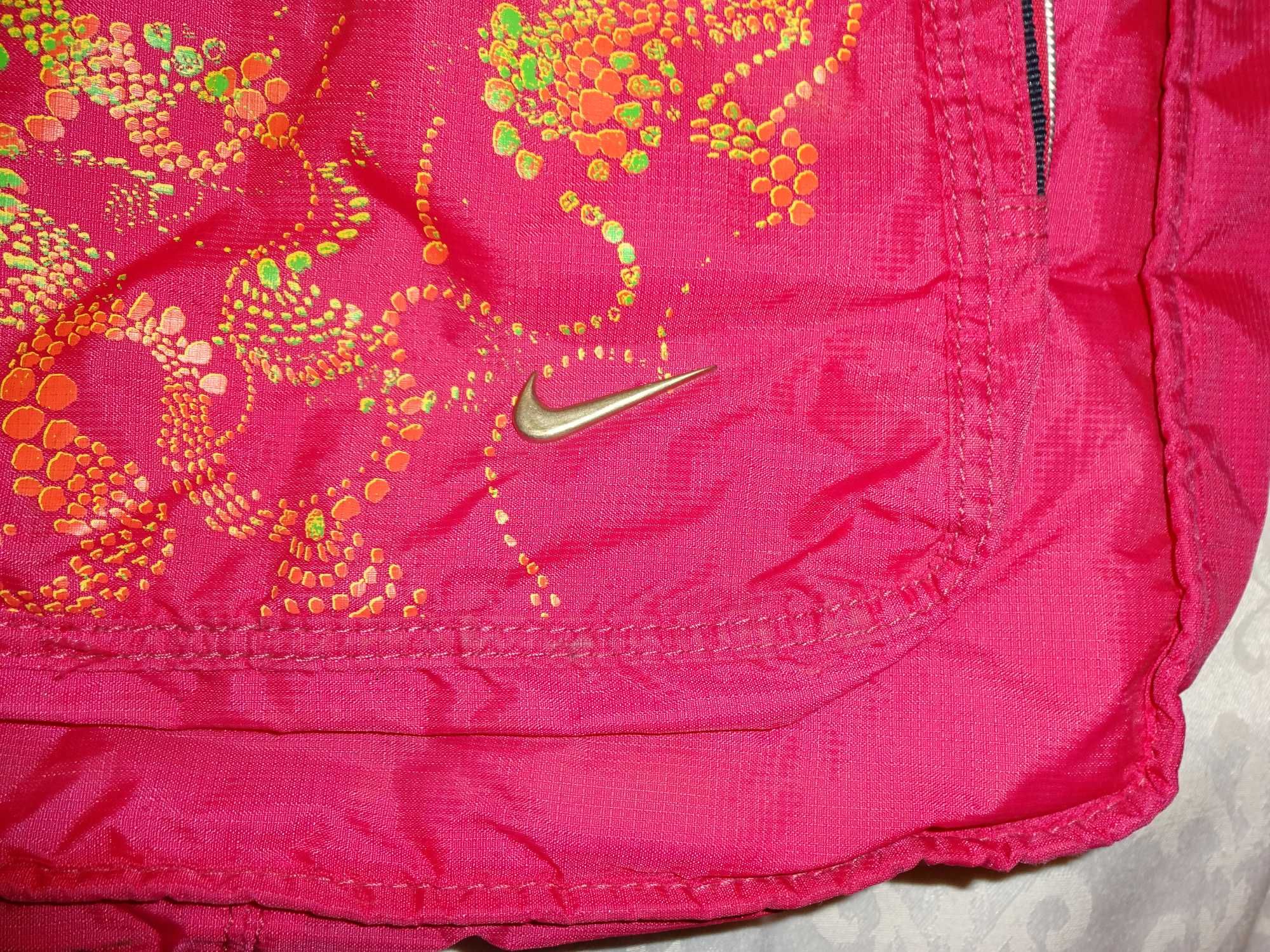 NIKE oryg. różowa fuksja duża ortalionowa pojemna torba torebka