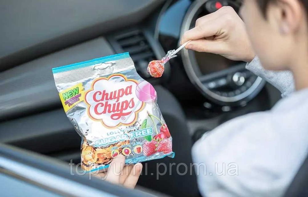 Льодяники Chupa Chups Без цукру, Sugar free 10штук 110g