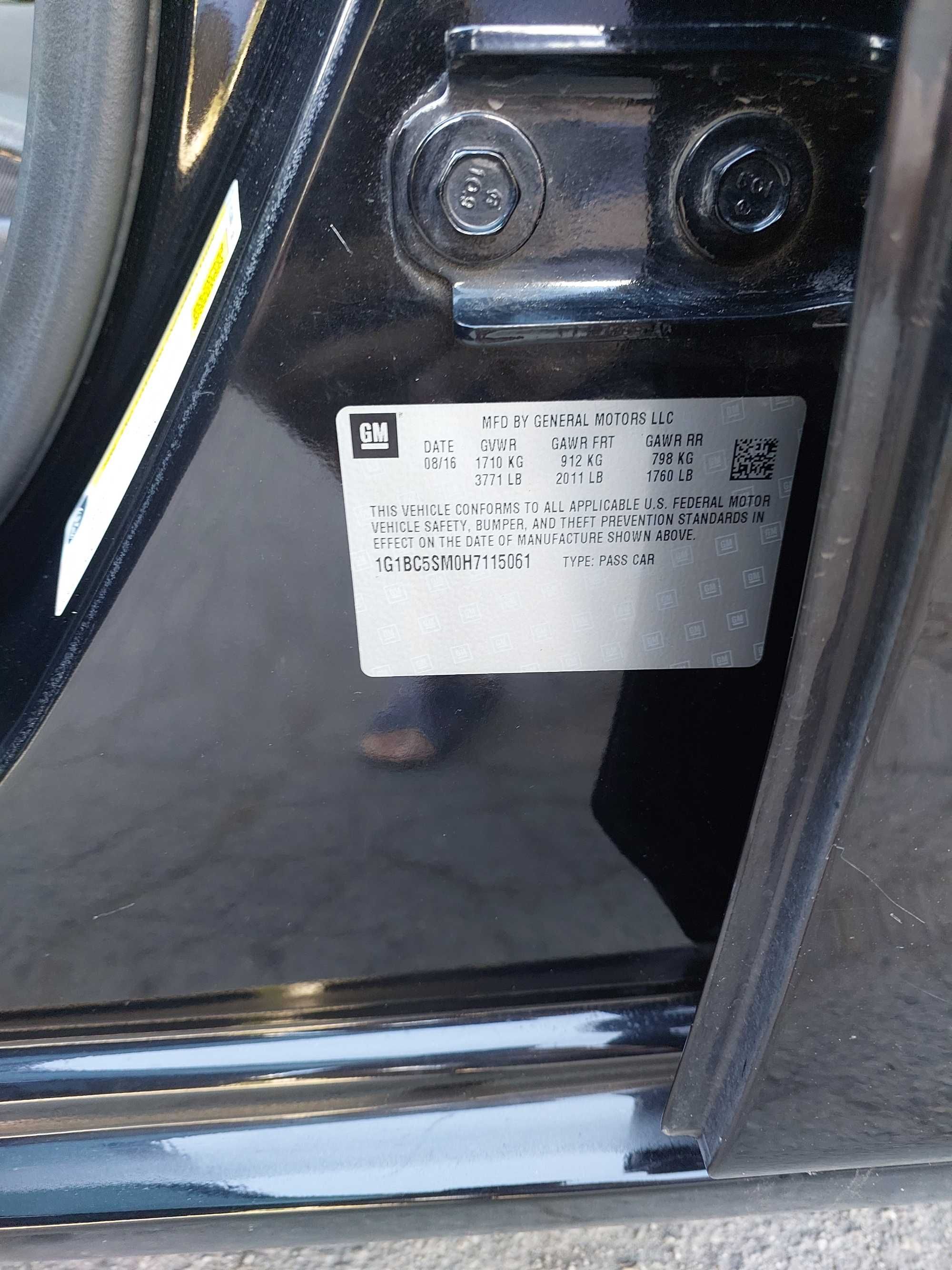 Chevrolet Cruze 1,4 2016 года