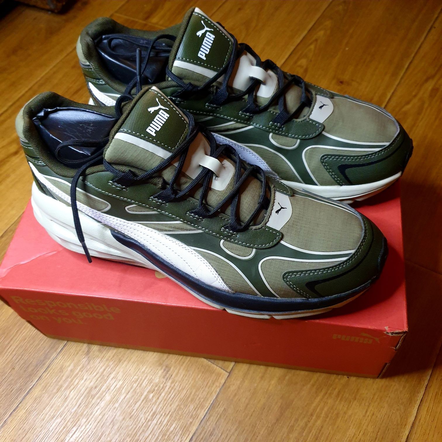 Оригінальні Puma чол. кросівки run gel зелені Hypnotic