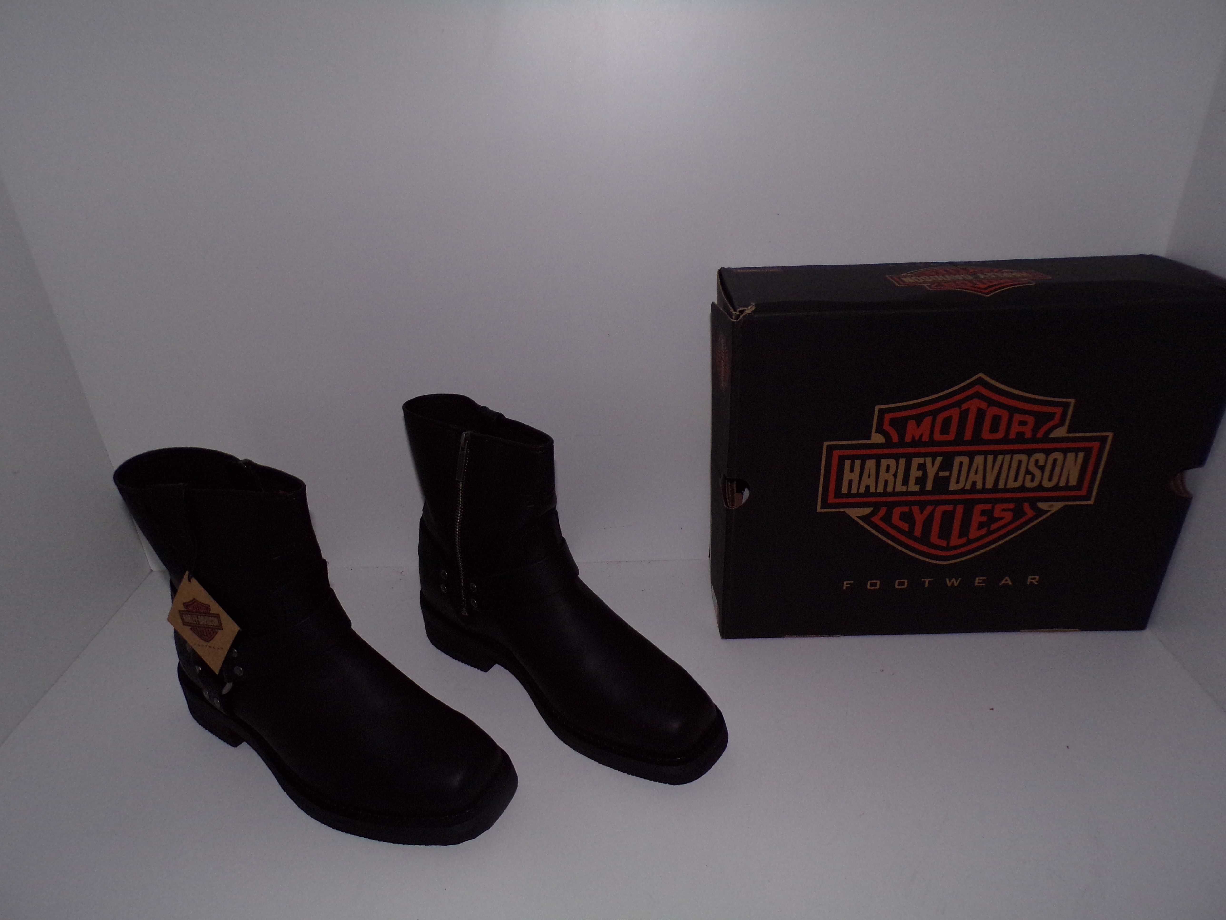 Buty Motocyklowe Harley Davidson HD Skóra Naturalna Czarny Roz.43