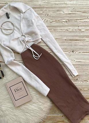 Спідниця в рубчик