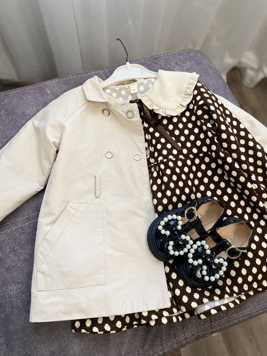 Набір доя дівчинки тренч сукня та туфельки