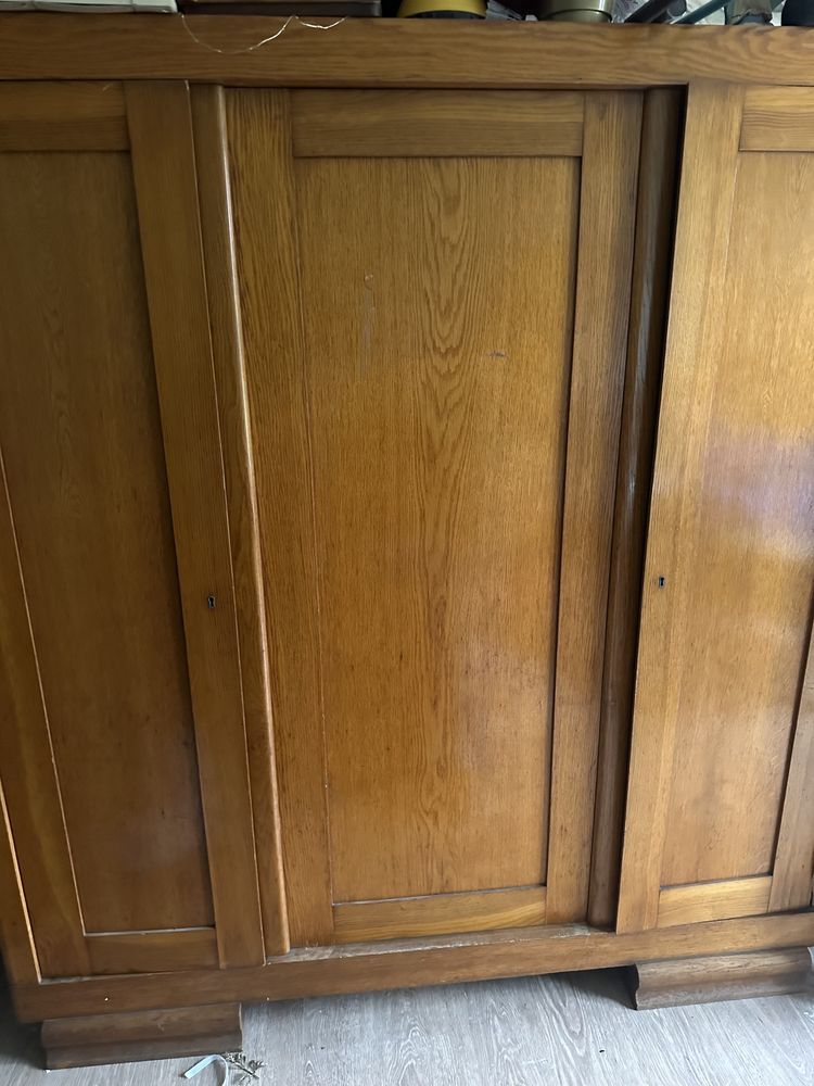 Szafa 3-drzwiowa drewniana solidna dębowa