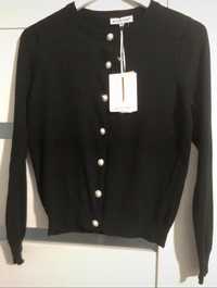 Sweter bizuteryjny czarny
