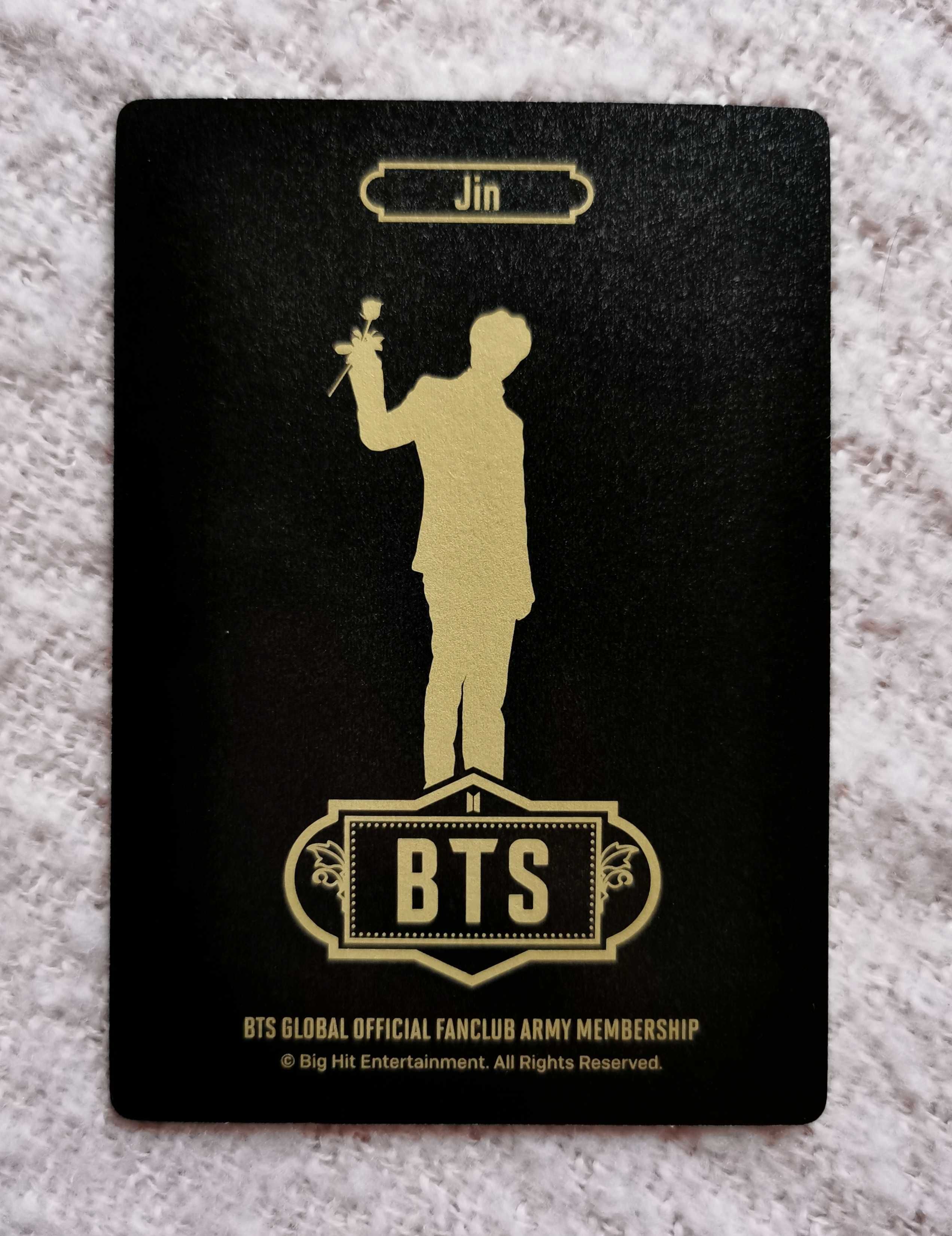 BTS Seokjin Jin - karta Membership 2020