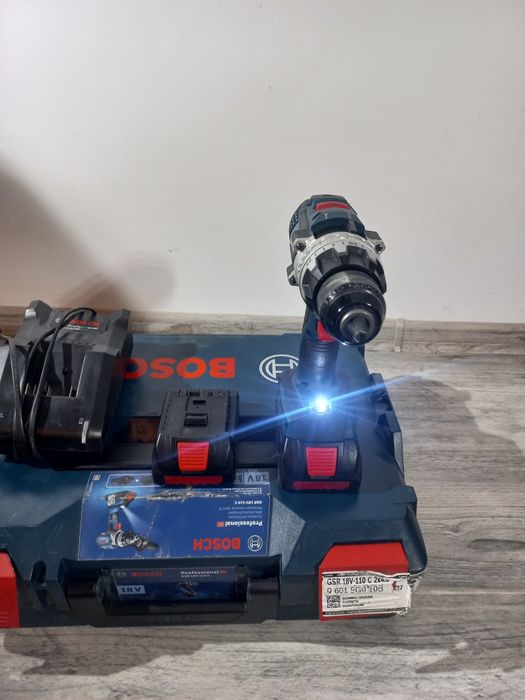 Wkrętarka Bosch GSR 18V -110 C + aku 2x4.0 ah