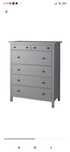 Komoda Hemnes IKEA, 6 szuflad kolor szary