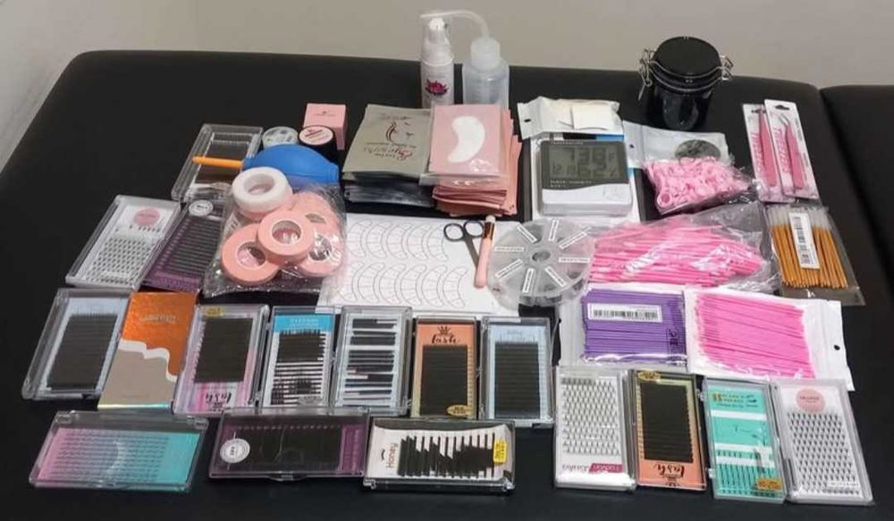 Kit extensão pestanas - Muito completo