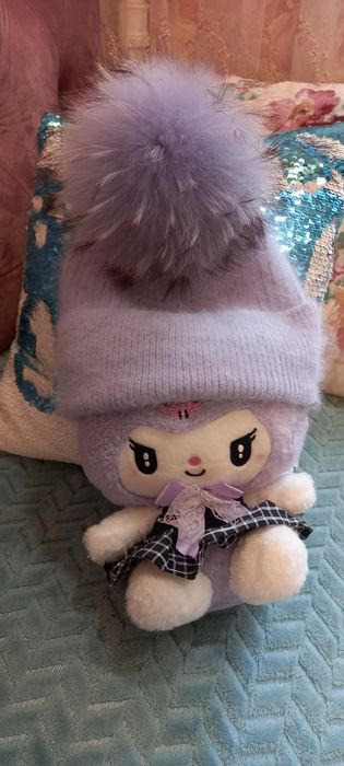 Шапка ангора на дівчинку