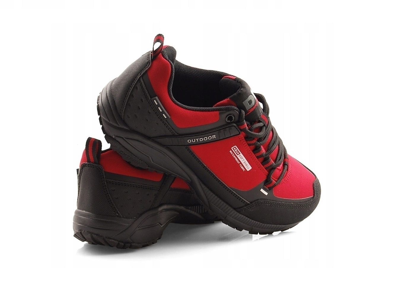 buty sportowe trekkingowe czerwone 41-46