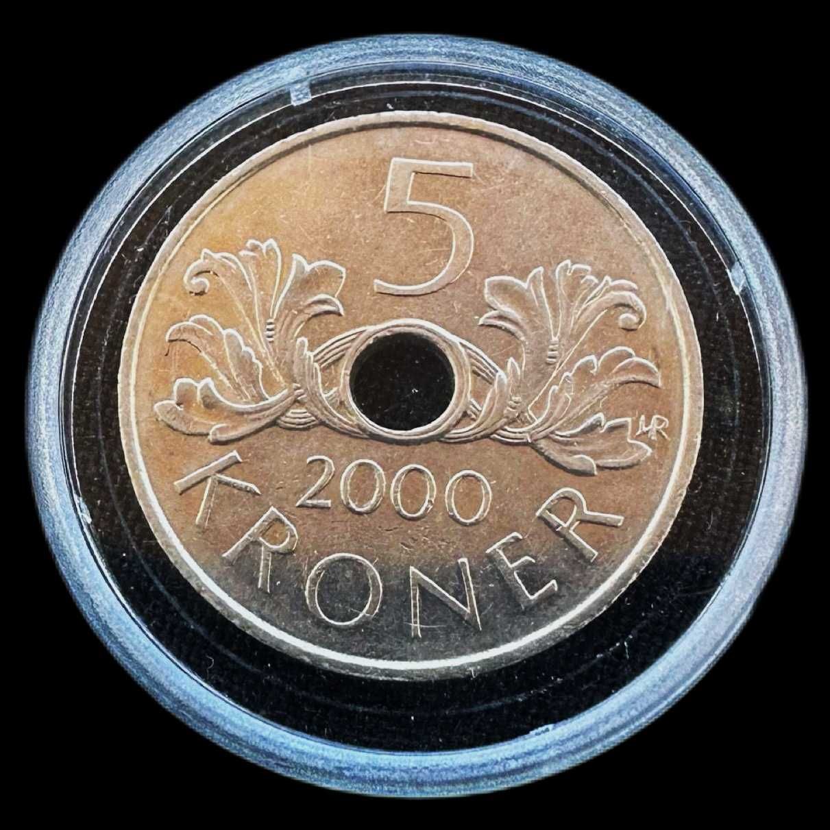 Moeda de 5 Kroner - 2000 - Noruega