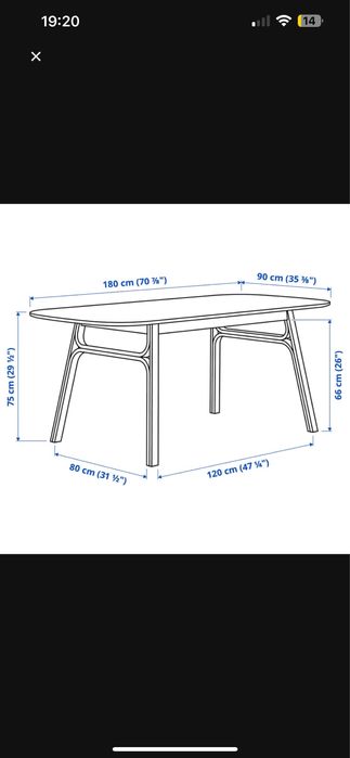 Mesa jantar/cozinha 180x90
