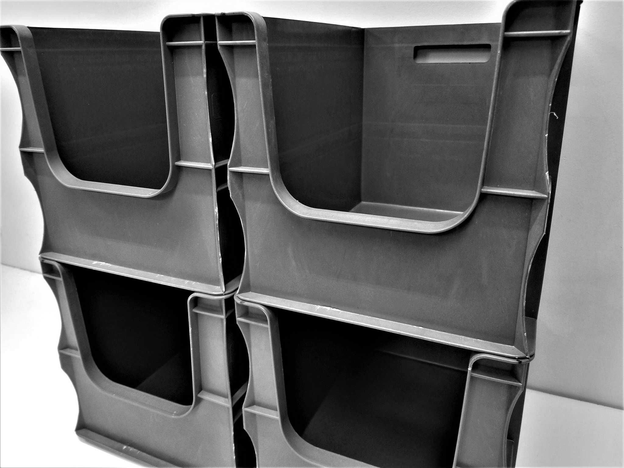 Pojemnik 40x30x29cm Skrzynka Plastikowa Kosz Magazynowy Warsztatowy.