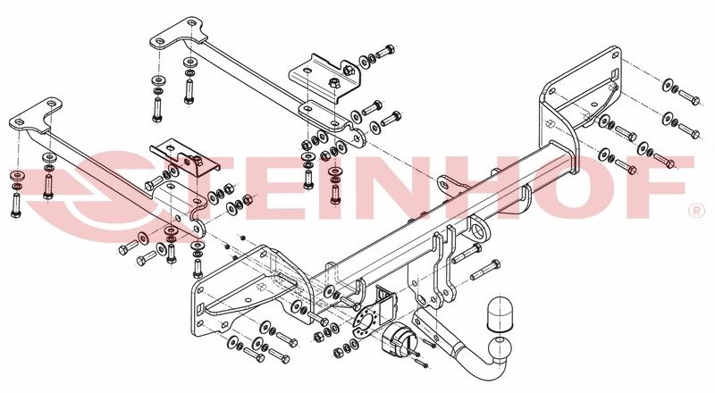 HAK HOLOWNICZY+Moduł 7P Land Rover Range Rover L405 Vogue 2013 - 2021