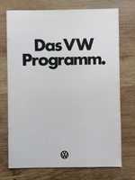 Prospekt VW 1200, 1303, K70, Golf,Passat,Scirocco