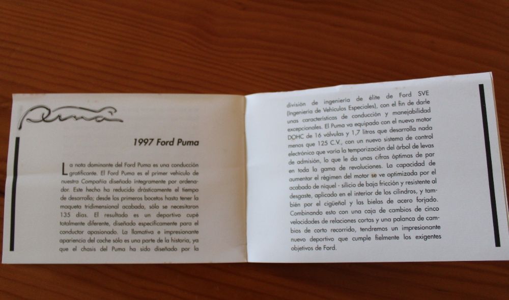 Miniatura Ford Puma (1:32) - Edição LIMITADA E NUMERADA