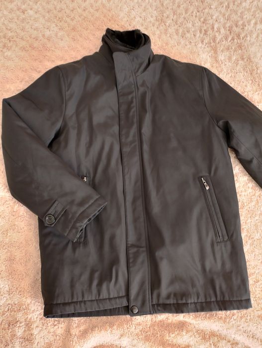Kurtka 48 męska płaszcz czarny zimowa j.nowa