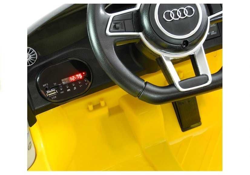 Autko na akumulator AUDI TT RS Pilot Skóra USB Samochód dla dziecka
