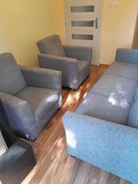Sofa rozkładana i fotele komplet